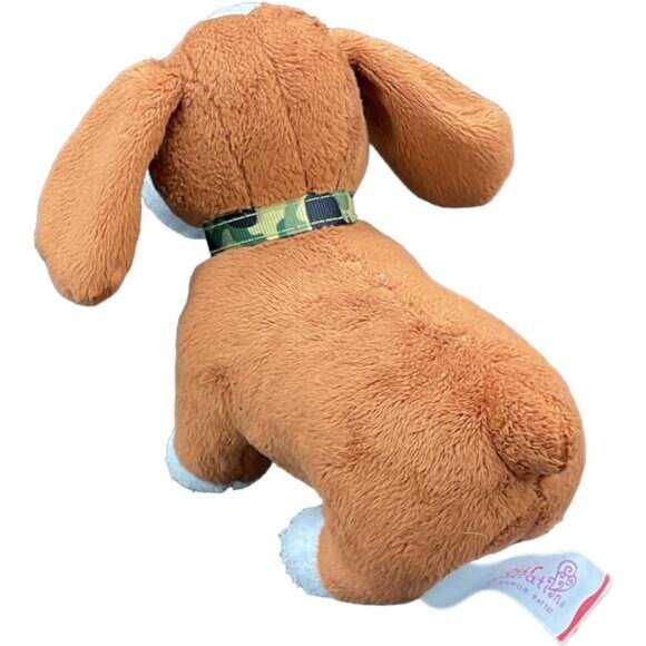 Our Generation Basset Hound Plush Puppy Dog Brown & White Stuffed Pet Toy 8" - Picture 4 of 10